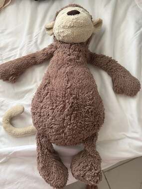 Jellycat London Large Bashful Monkey Plush Stuffed Animal